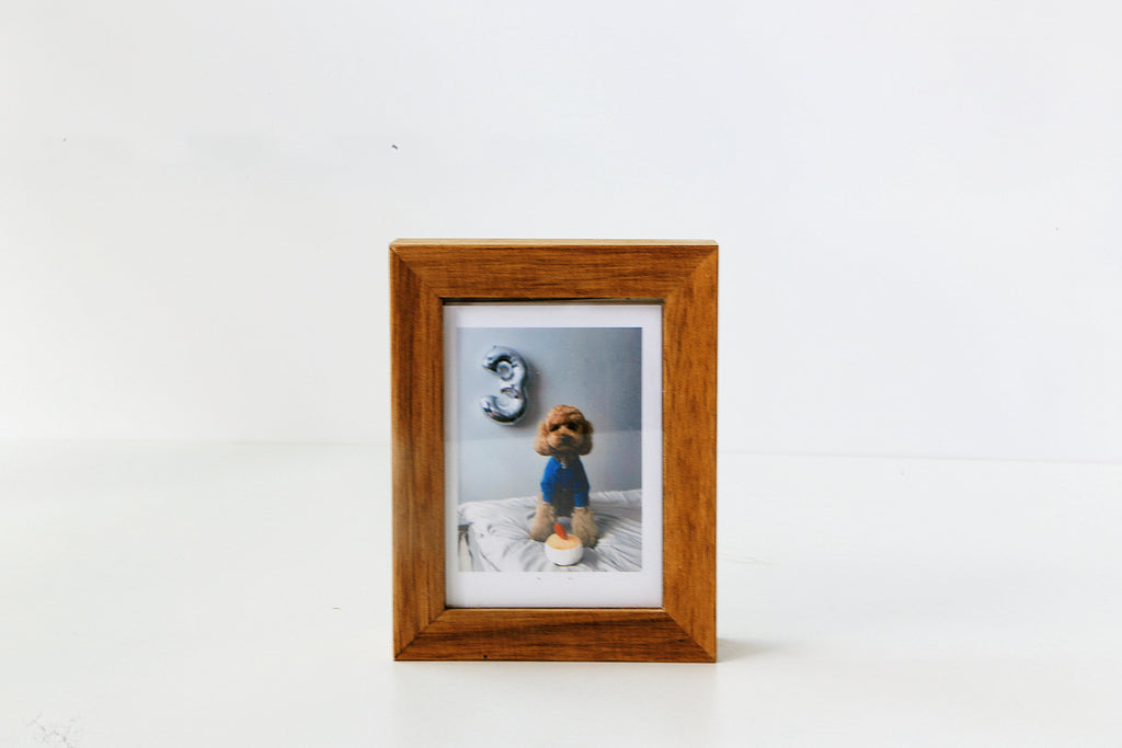 Real Wood Magnetic Memory Box Kids Art Frame