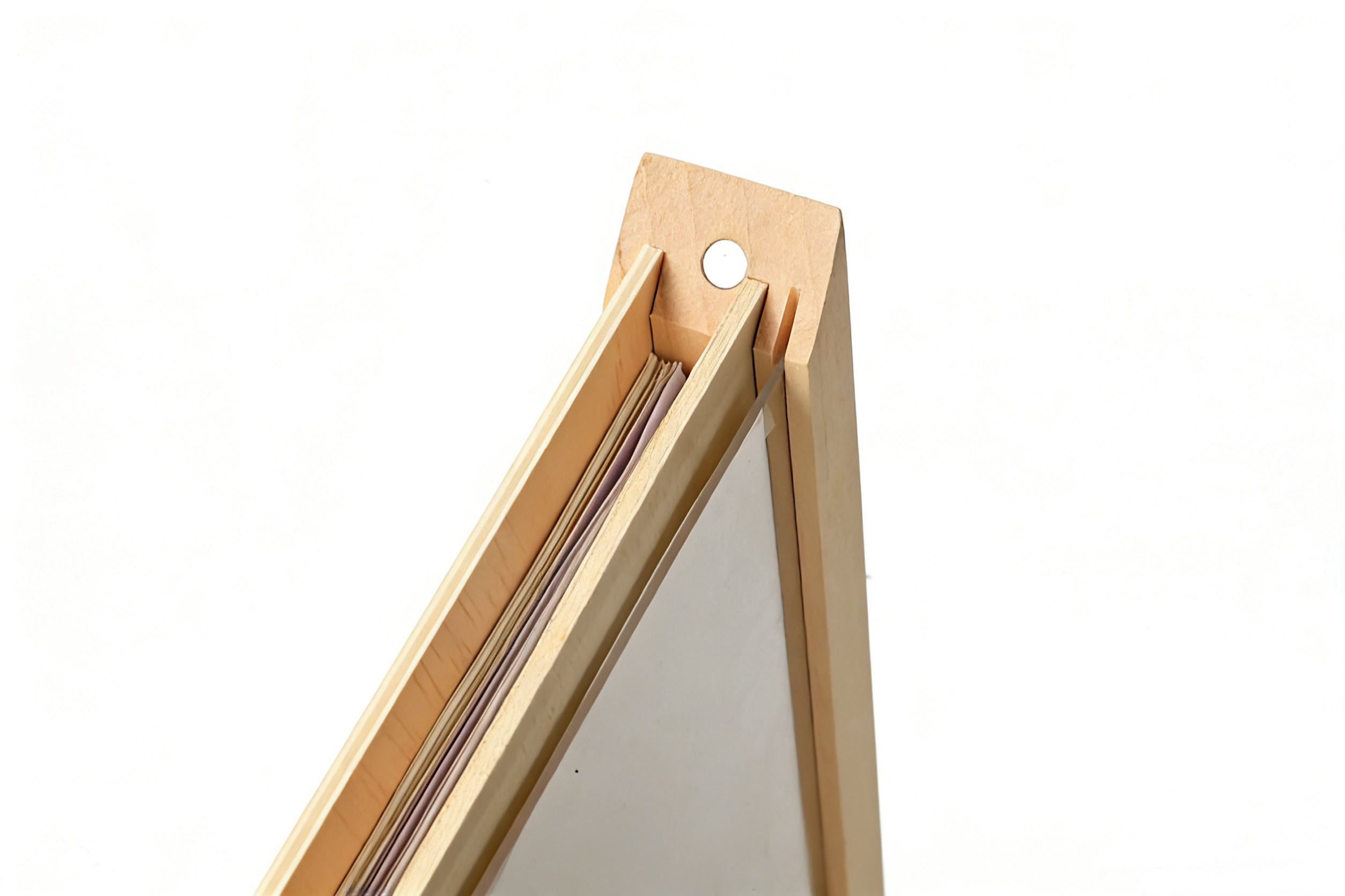 Real Wood Magnetic Memory Box Kids Art Frame