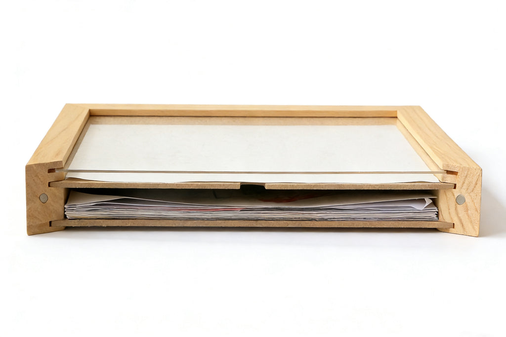 Real Wood Magnetic Memory Box Kids Art Frame
